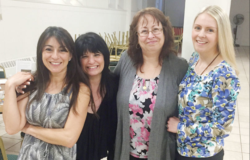 Pictured from left to right, Johanna DiIorio, Valerie Bishop, Linda Molfesi and Christina Frye
