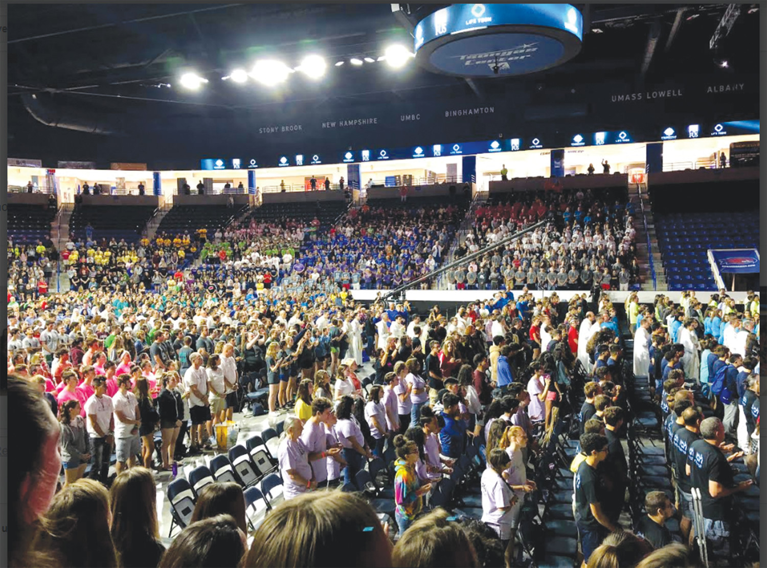 Saturday night at a Steubenville East conference is known as a powerful and moving experience for teens when youth from around New England, including many groups from the Diocese of Providence, encounter Jesus through adoration.